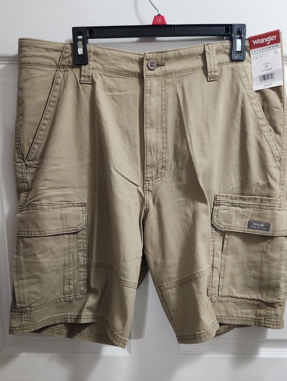 Wrangler Men’s Tan Cargo Shorts - Classic Utility Style
